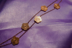 Sparkles4u Floral Charm Rose Gold plated trendy Bracelet For Women and Girls