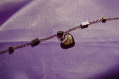 Sparkles4u Heart Charm, Rose gold plated stylish Bracelet For Girls and Women