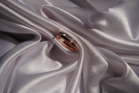 Sparkles4u Pure Forever Band Stylish Classy Rings with rose gold plated for Women & Girls