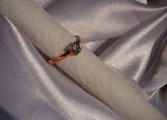Sparkles4u Sparkling Diamond studded with Rose gold plated finger Ring for Women and girls